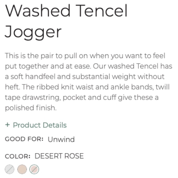 TALBOTS Haven Well Within: Jogger in Light Pink, M - Picture 4 of 7